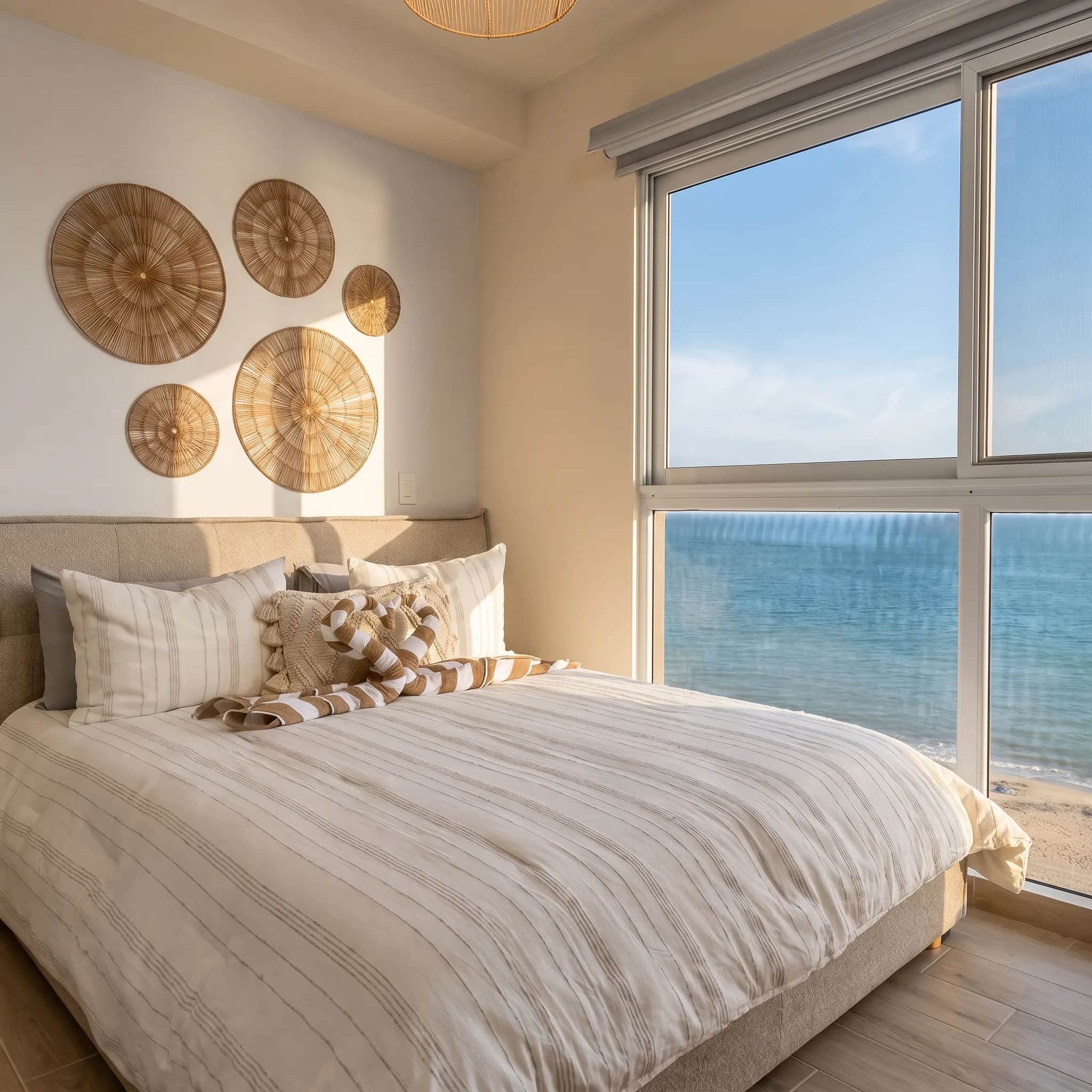 The Residences bedroom with an ocean view